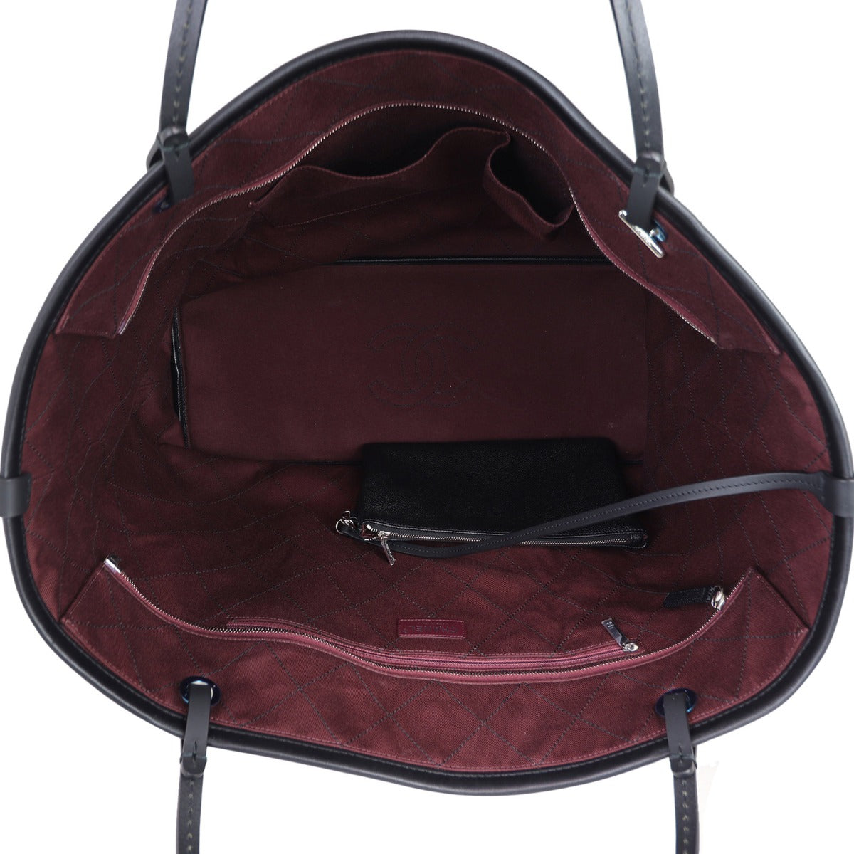 Chanel Caviar Fever XL Tote Interior