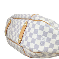 Louis Vuitton Galliera PM Damier Azur Corner Closeup