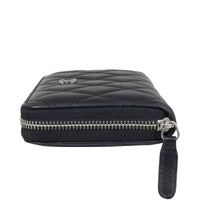 Chanel Small Zip Around Wallet Side
