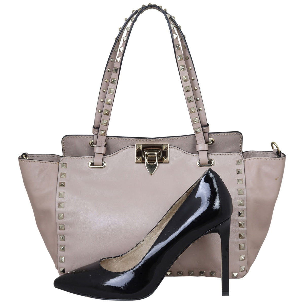 Valentino Rockstud Tote Small Shoe