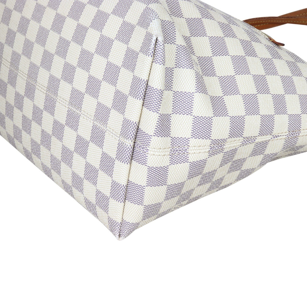 Louis Vuitton Iena MM Damier Azur Corner Closeup