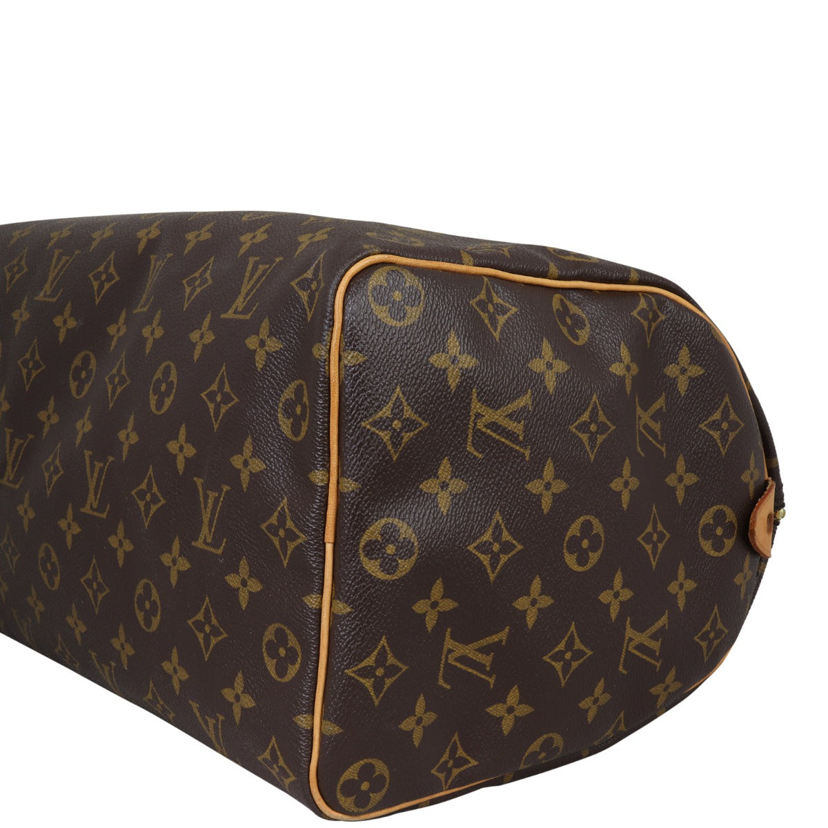 Louis Vuitton Speedy 35 Monogram Corner Closeup
