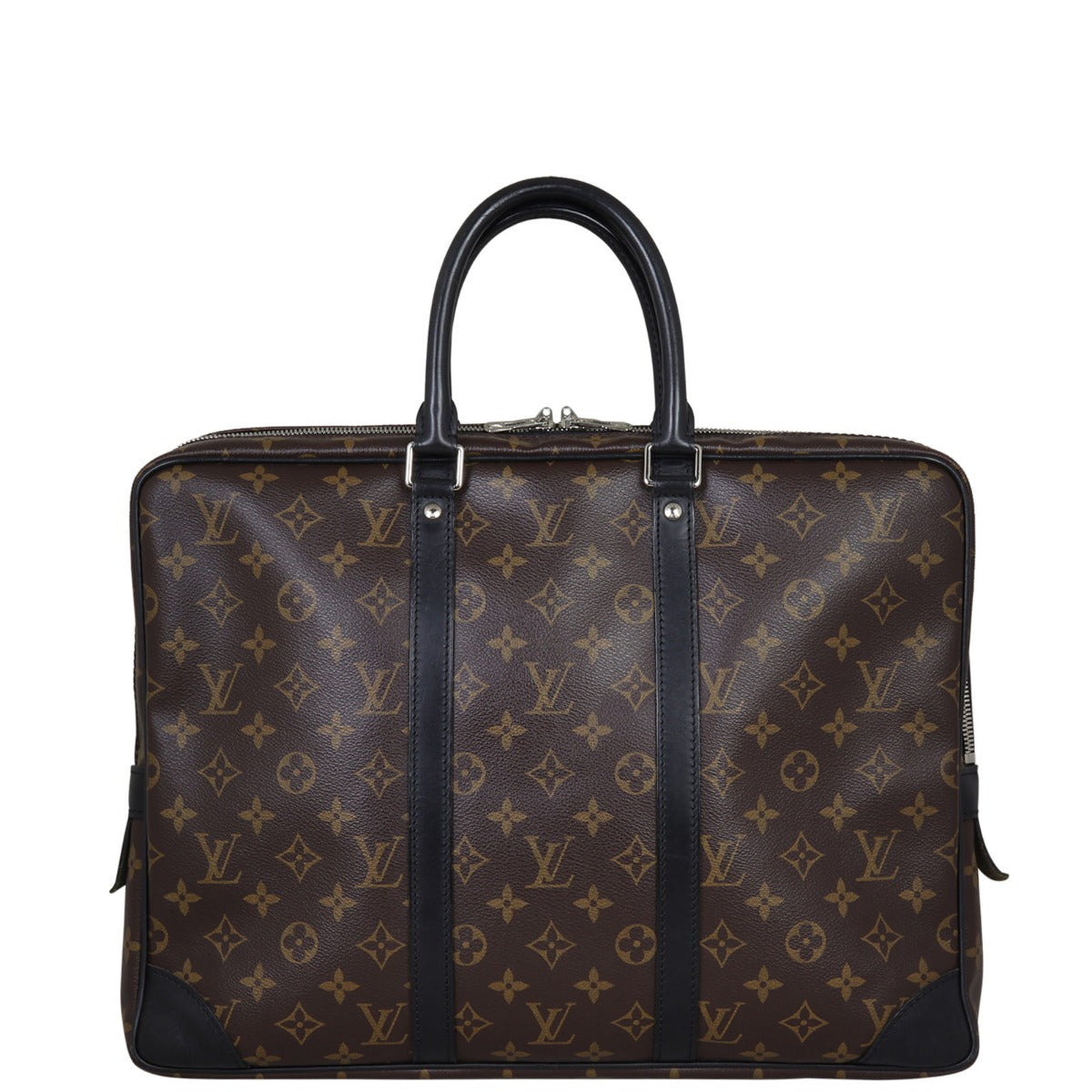 Louis Vuitton Porte Documents Voyage Monogram Macassar Back