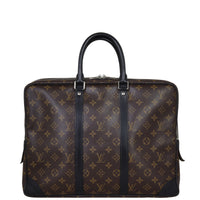 Louis Vuitton Porte Documents Voyage Monogram Macassar Back