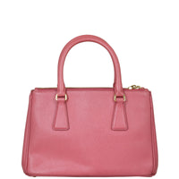Prada Saffiano Lux Galleria Double Zip Tote Small Back