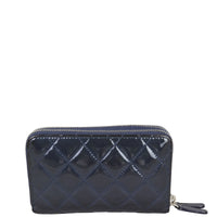 Chanel CC Double Zip Compact Wallet Patent