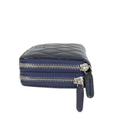 Chanel CC Double Zip Compact Wallet Patent