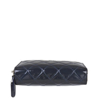 Chanel CC Double Zip Compact Wallet Patent