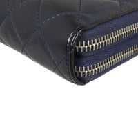 Chanel CC Double Zip Compact Wallet Patent