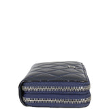 Chanel CC Double Zip Compact Wallet Patent