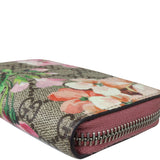 Gucci GG Supreme Blooms Compact Wallet Corner Closeup