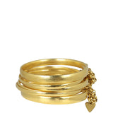 Chanel Vintage Gold Bangle Set  Side