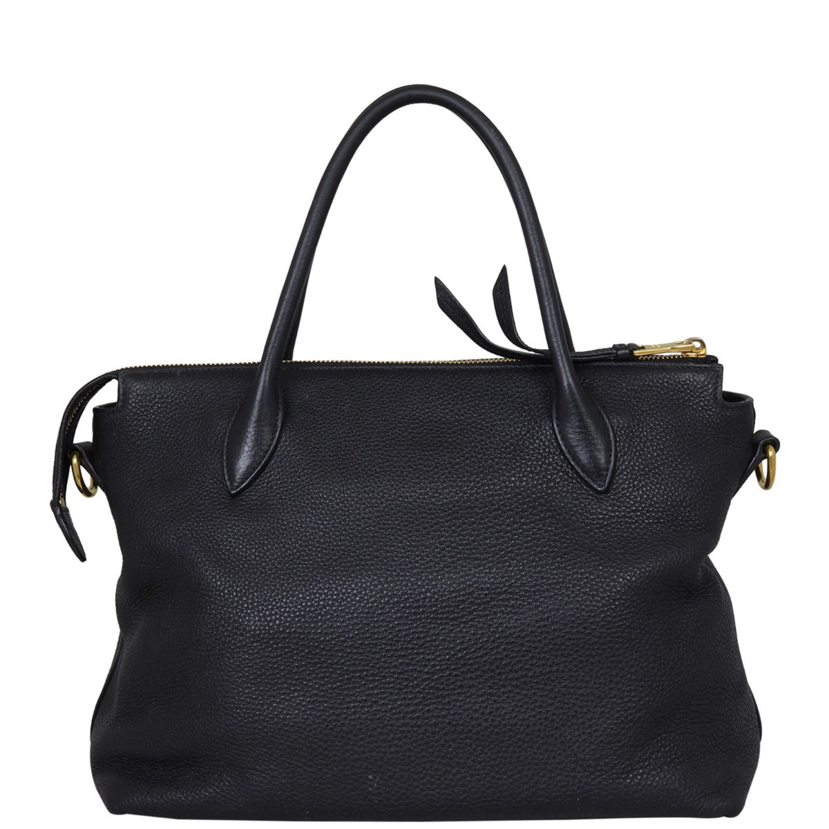 Prada Vitello Daino Zip Tote Back