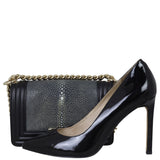 Chanel Boy Small Galuchat Shoe