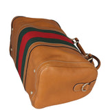 Gucci Vintage Web Boston Bag Medium Corner Distance