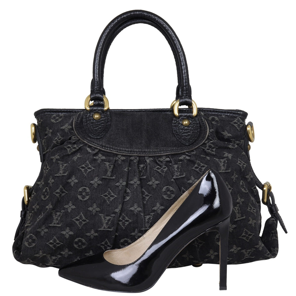 Louis Vuitton Neo Cabby MM Denim Shoe