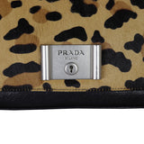 Prada Leopard Pony Hair Chain Flap Bag Hardware
