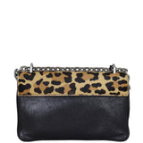 Prada Leopard Pony Hair Chain Flap Bag Back