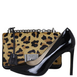 Prada Leopard Pony Hair Chain Flap Bag Shoe