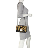 Prada Leopard Pony Hair Chain Flap Bag Mannequin