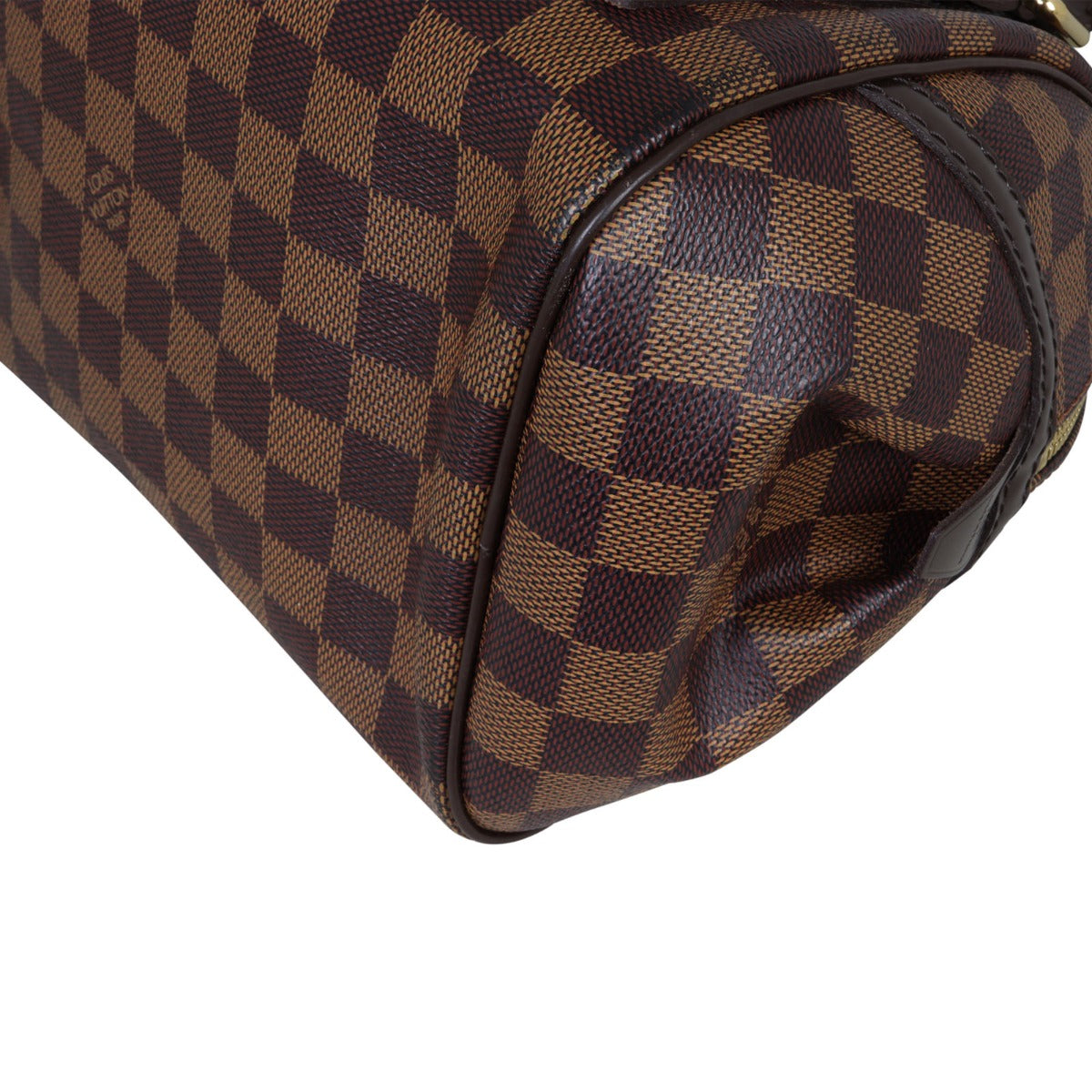Louis Vuitton Rivington Damier Ebene PM Corner Closeup