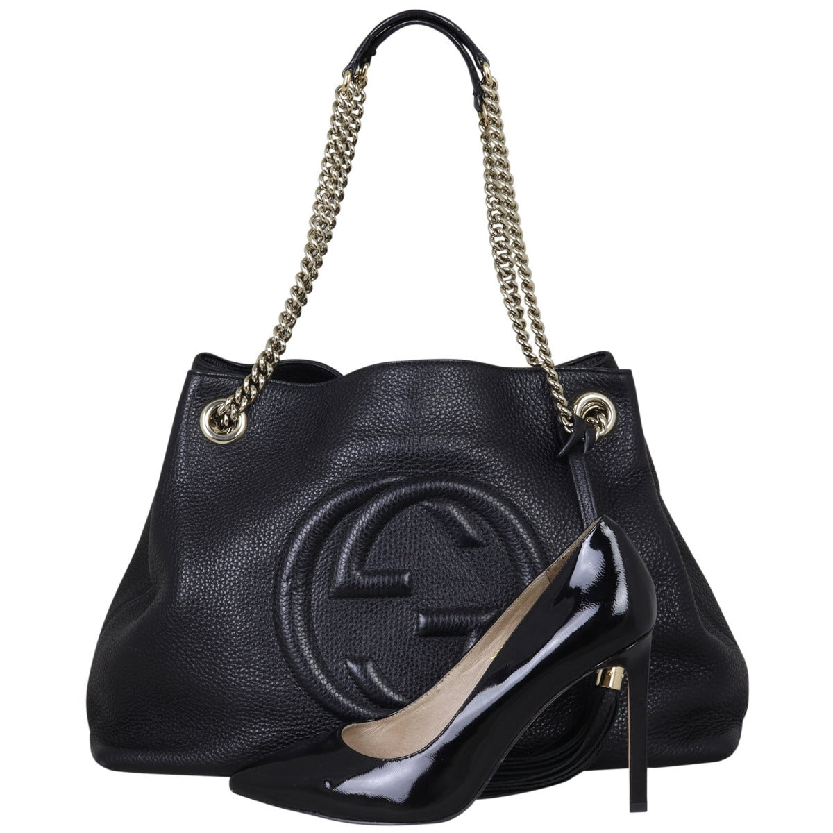 Gucci Soho Chain Shoulder Bag Medium Shoe