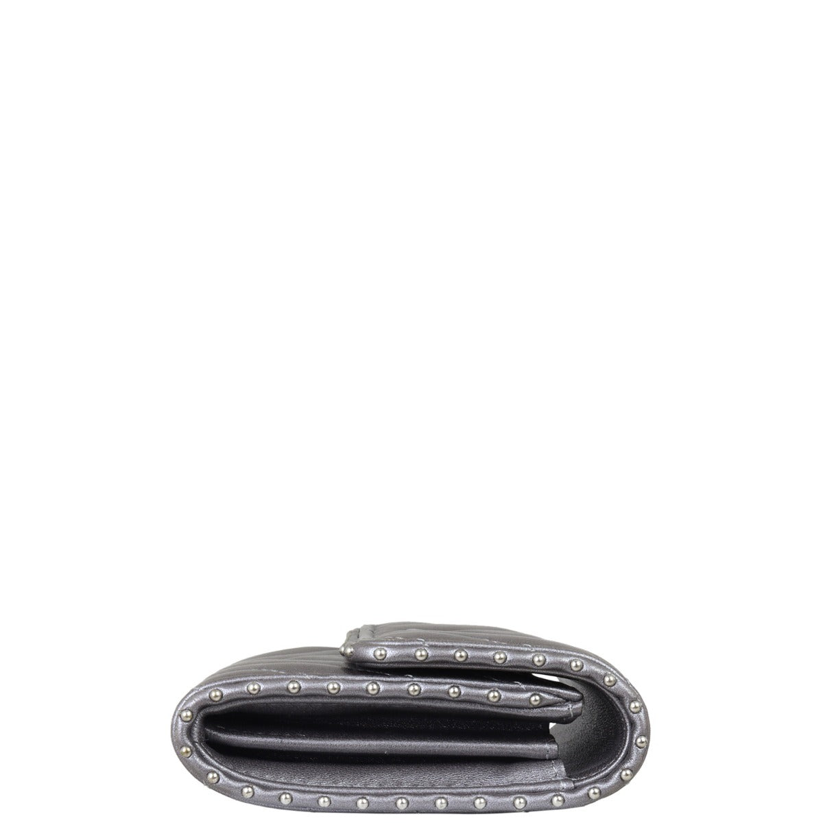 Chanel CC Chevron Cardholder Side