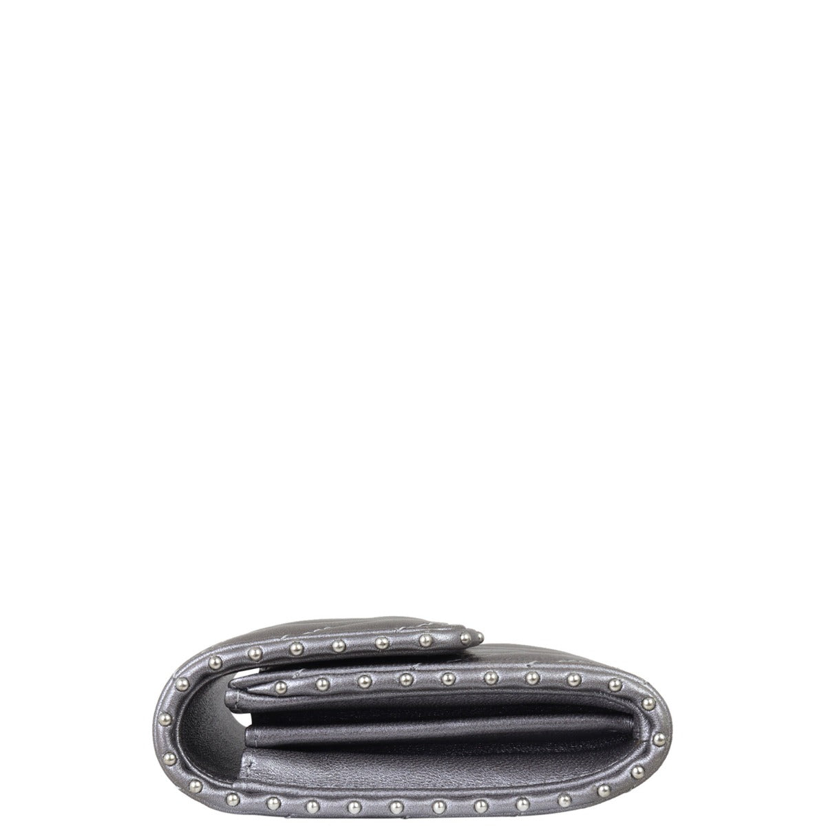 Chanel CC Chevron Cardholder Side