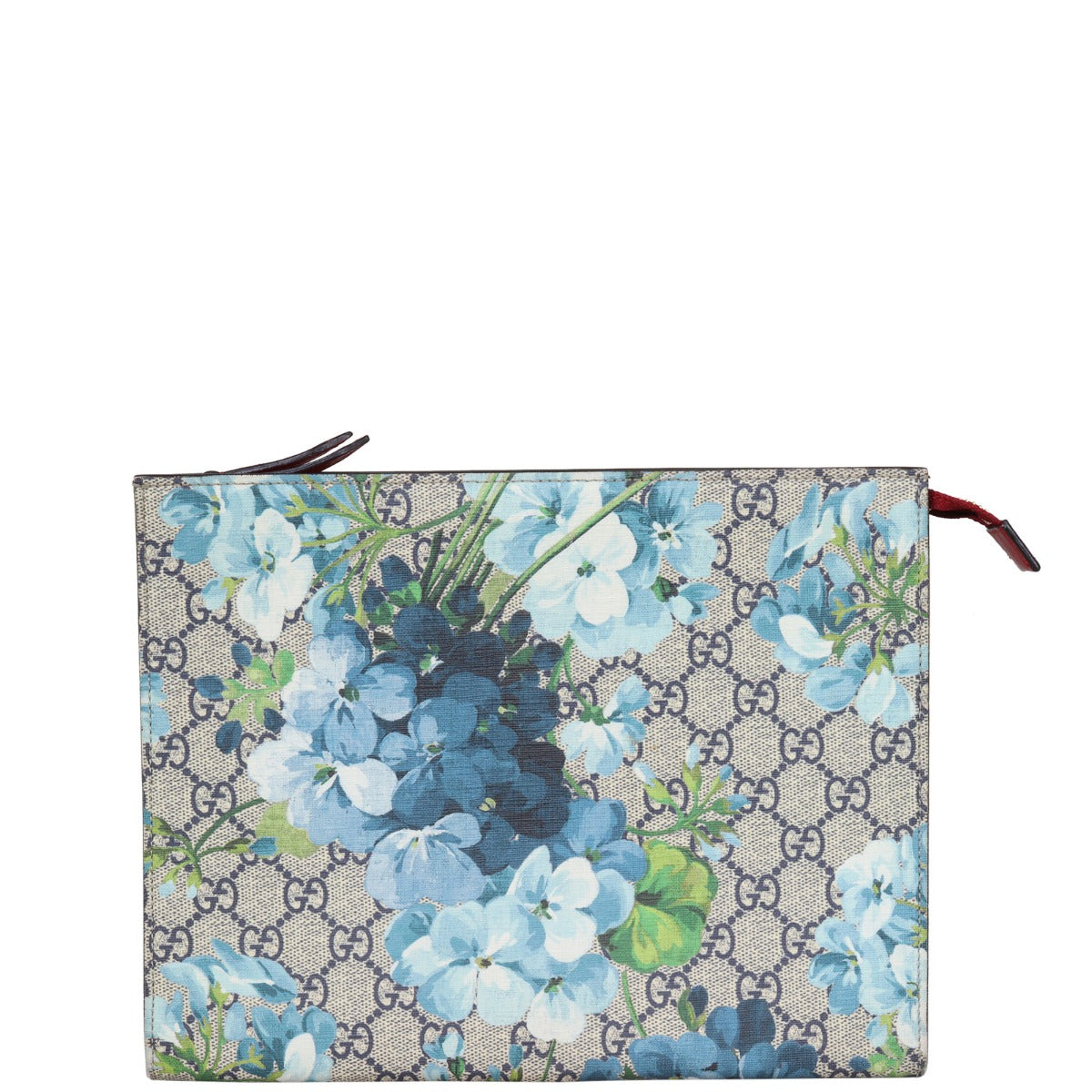 Gucci GG Supreme Blooms Zip Cosmetic Pouch Front
