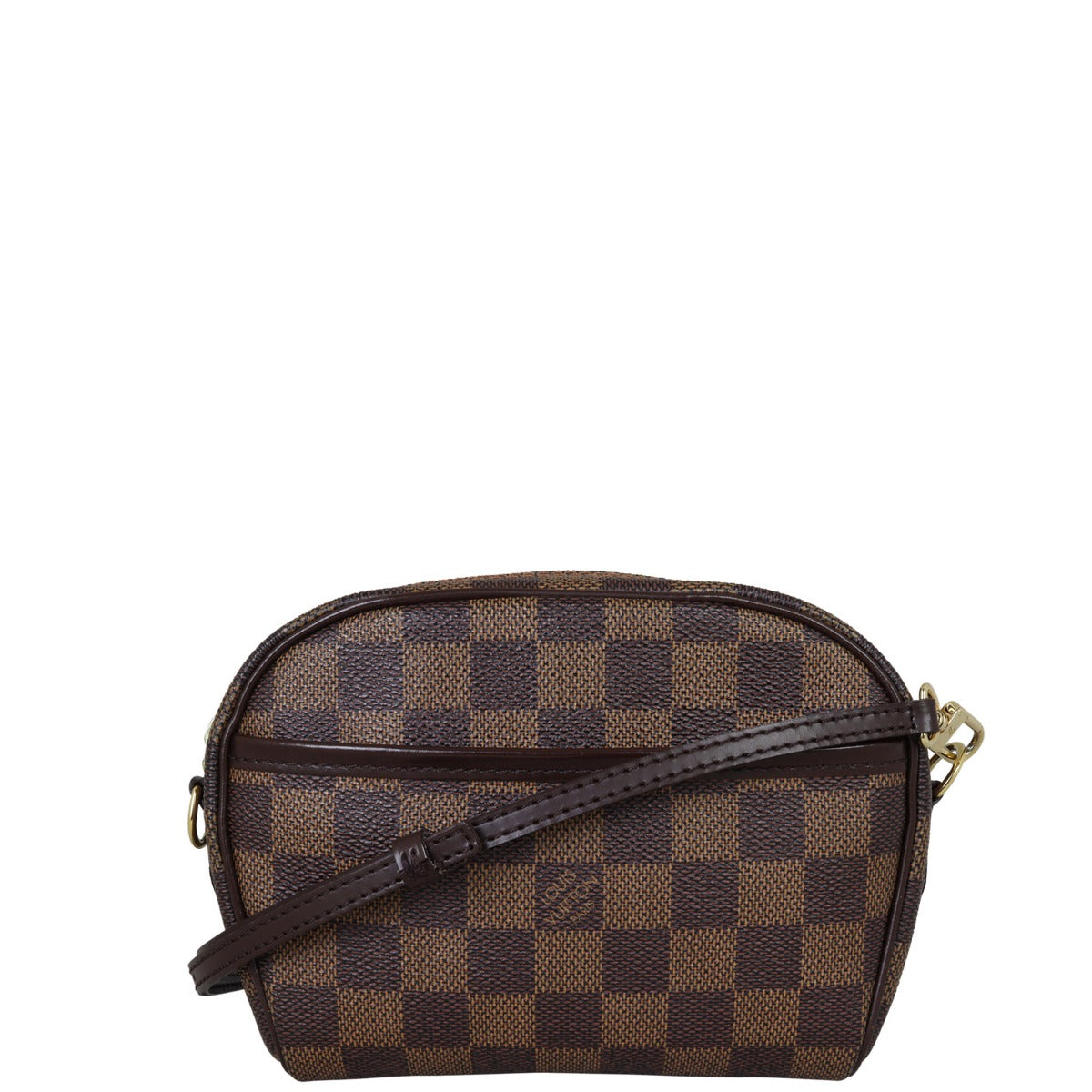 Louis Vuitton Ipanema Pochette Damier Ebene Front with Strap