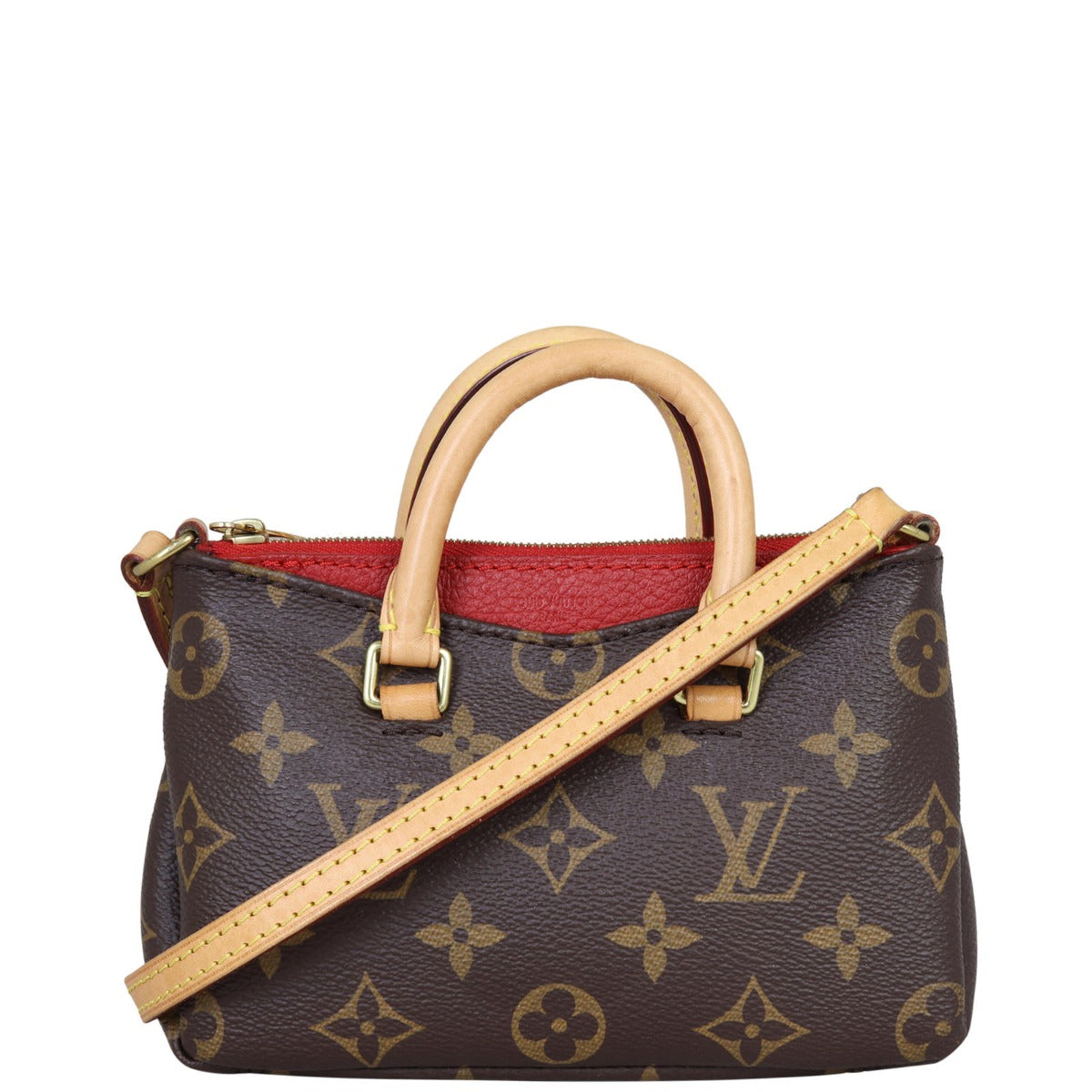 Louis Vuitton Pallas Nano Monogram Front with Strap