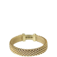 Tiffany & Co Mesh Gold Diamond Ring Back