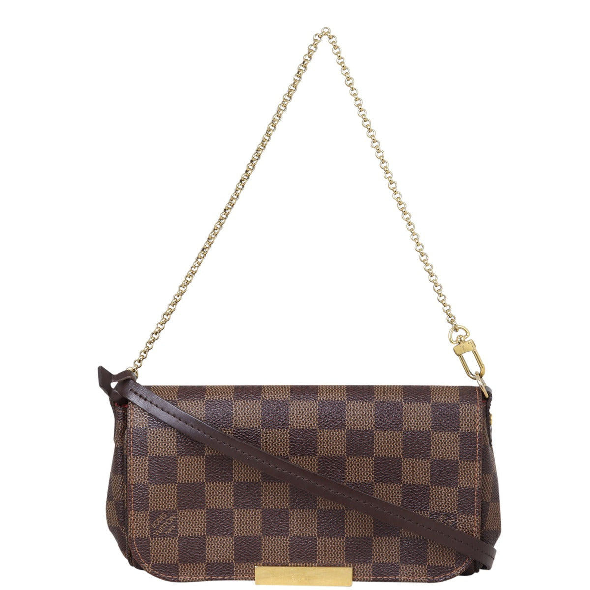 Louis Vuitton Favorite PM Damier Ebene Front with Strap
