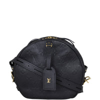 Louis Vuitton Boite Chapeau Souple MM Monogram Empreinte Front with Strap