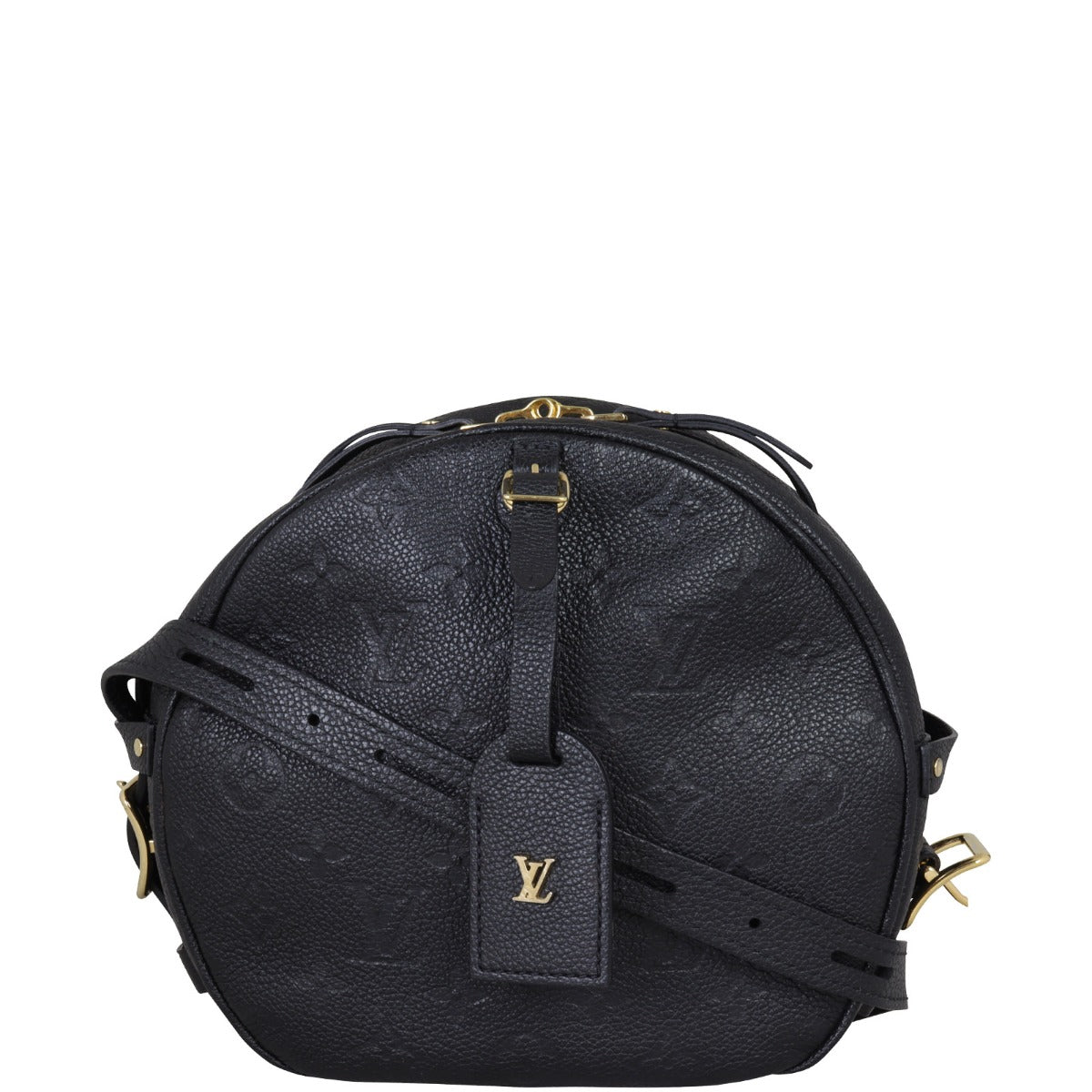 Louis Vuitton Boite Chapeau Souple MM Monogram Empreinte Front with Strap