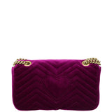 Gucci GG Marmont Small Velvet Shoulder Bag Back