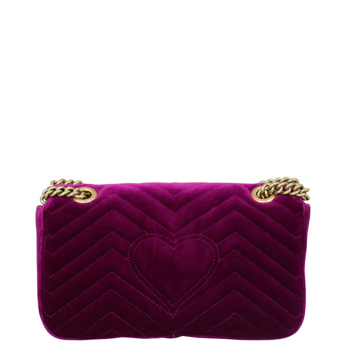 Gucci GG Marmont Small Velvet Shoulder Bag Back