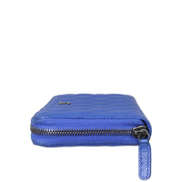 Chanel Zip Around Wallet Side