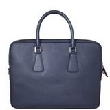 Prada Saffiano Zip Briefcase Bag Back