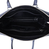 Prada Saffiano Zip Briefcase Bag Interior