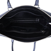 Prada Saffiano Zip Briefcase Bag Interior