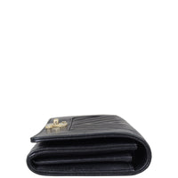 Chanel Mademoiselle Flap Wallet Side