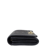 Chanel Mademoiselle Flap Wallet Side