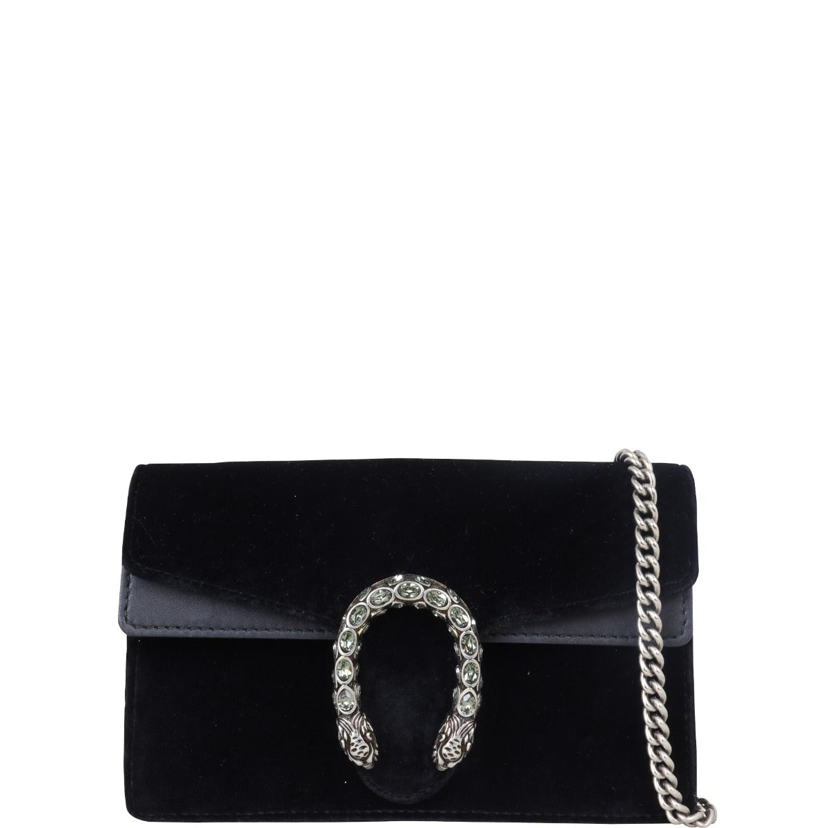 Gucci Dionysus Super Mini Suede Shoulder Bag Front with Strap