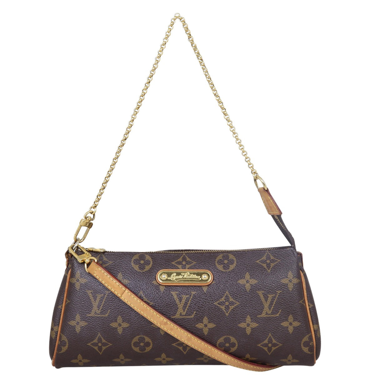 Louis Vuitton Eva Pochette Monogram  Front with Strap