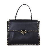 Valentino Vitello Rockstud Flap Bag Front