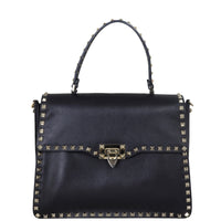 Valentino Vitello Rockstud Flap Bag Front