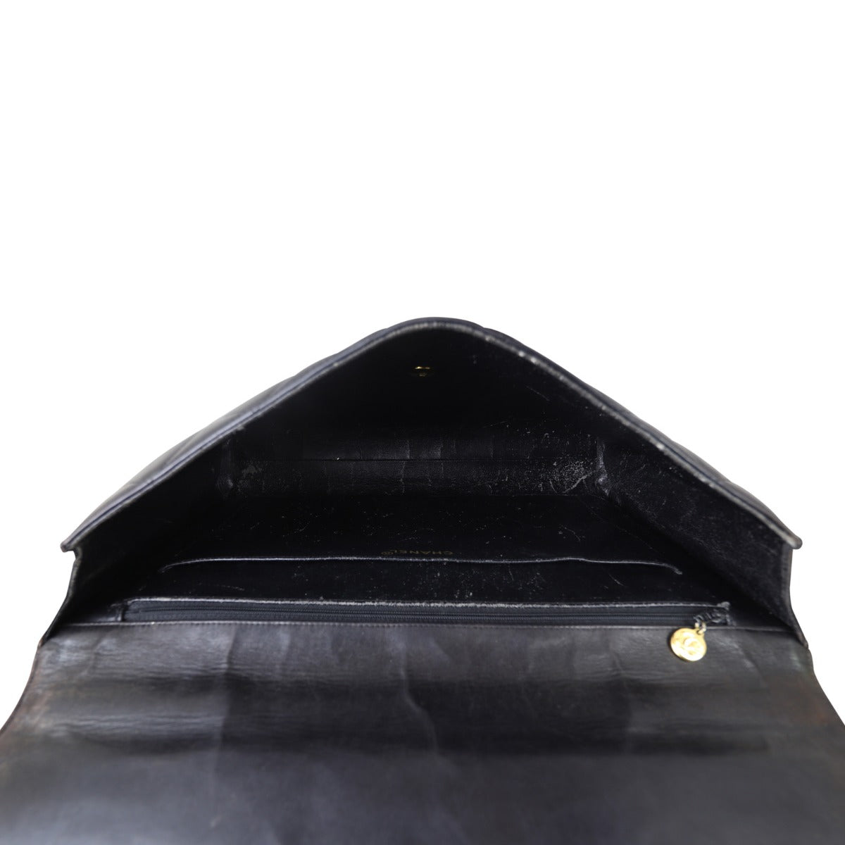 Chanel CC Quilted Briefcase (vintage) Interior