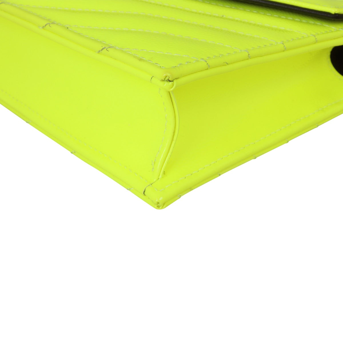 Saint Laurent Cassandre Chain Wallet Corner Closeup