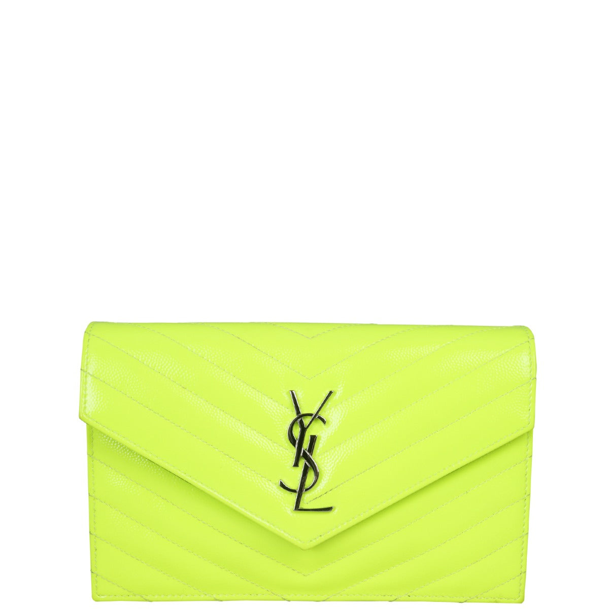 Saint Laurent Cassandre Chain Wallet Front